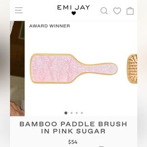 EMI JAY BAMBOO PADDLE BRUSH IN PINK SUGAR
